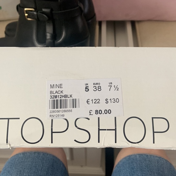 TOPSHOP Mine Black ankle boot - Picture 5 of 6